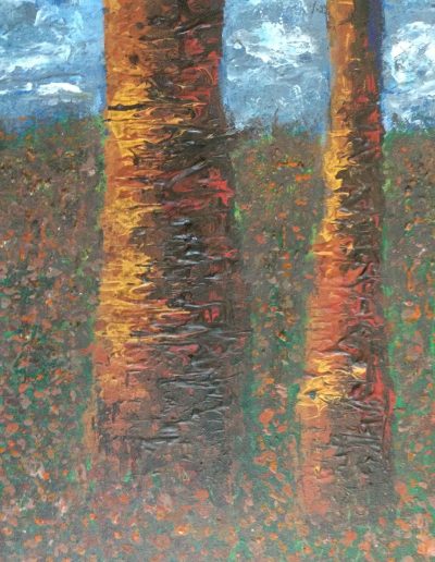 Terry Cottam Art - South Down Trees Autumn